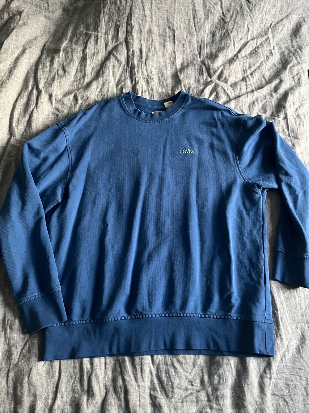 Levi's Men's Royal Blue Crewneck Pullover Sweatshirt